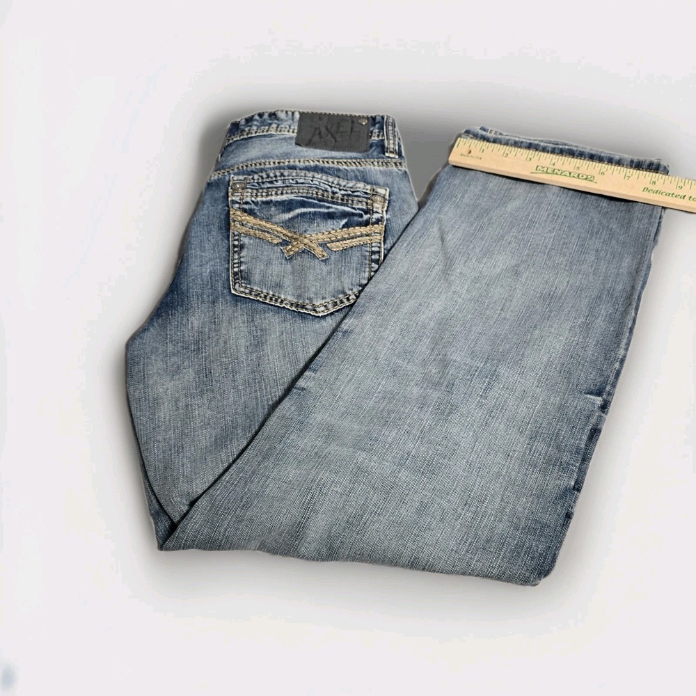 AXEL Treadwell Madison Jeans‎ Men's 32x32 Relaxed Straight Blue Denim. 509